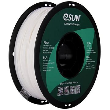 eSUN PLA+ white 1kg (ESU3D01)