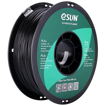 eSUN PLA+ black 1kg (ESU3D02)