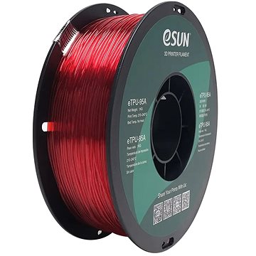 eSUN eTPU-95A transparent red 1kg (ESU3D29)