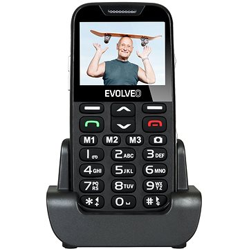 EVOLVEO EasyPhone XD černo-stříbrný (EP-600-XDB)