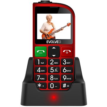 EVOLVEO EasyPhone FM červená (EP-800-FMR)
