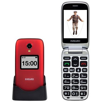EVOLVEO EasyPhone FP červená (EP-770-FPR)