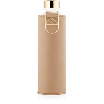 EQUA skleněná láhev s obalem z umělé kůže Mismatch Sienna 750 ml (MMFAUXSI)