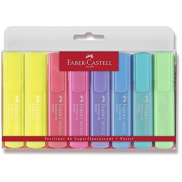 FABER-CASTELL Textliner 1546 pastelové - sada 8 barev (154681)
