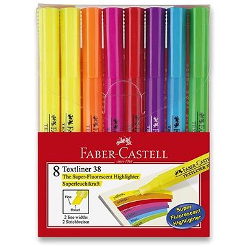 FABER-CASTELL Textliner 38 superfluorescenční, 8 barev (158131)