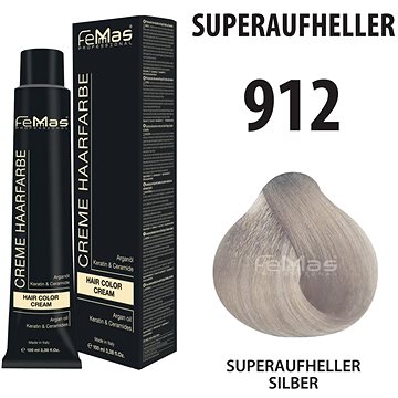 Femmas barva na vlasy super zesvětlující stříbrná 912 (4260450266296)