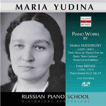 Yudina Maria: Piano Works by Mussorgsky and Křenek - CD (4600383163840)