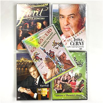 Vyčítal Jan, Vágner Karel, Kerndl Laďa, Fleret, Černý Jožka: Kolekce hudebních DVD - 5xDVD (8594030607404)