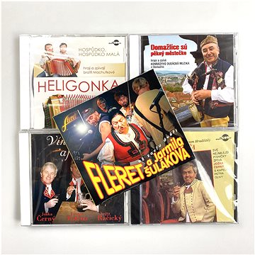 Fleret, Šuláková Jarmila. Černý Jožka, Heligonka, Konrádyho dudácká muzika: Kolekce Folklor - (5xCD) (8594030607411)