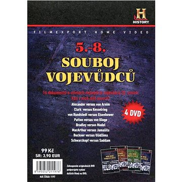 Souboj vojevůdců 5-8 /papírové pošetky/ (4DVD) - DVD (1197)