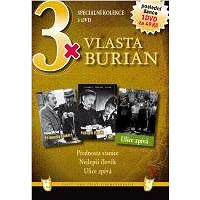 3x Vlasta Burian V: Přednosta stanice , Nejlepší člověk, Ulice zpívá /papírová pošetka/ (3DVD) - DVD (7006-5)