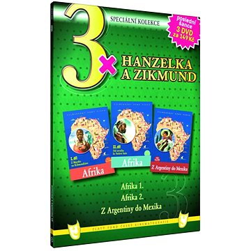 3 x Hanzelka a Zikmund - Afrika 1,2,Z Argentiny do Mexika - DVD (7017-13)