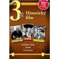 3x Historický film - Jan Roháč z Dubé, Jánošík, Černý prapor /papírové pošetky/ (3DVD) - DVD (7017-21)