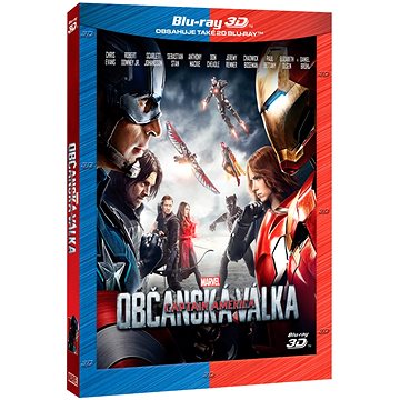 Captain America: Občanská válka 3D+2D (2 disky) - Blu-ray (D00978)