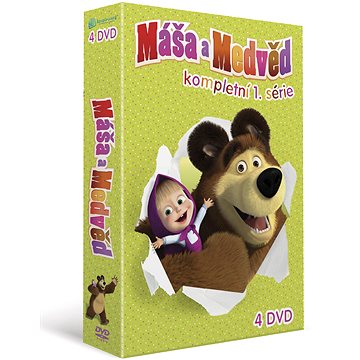 Máša a medvěd 1-4: Kolekce (4DVD) - DVD (I1005)