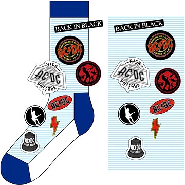AC/DC - Icons unisex modré - ponožky (5056368671210)