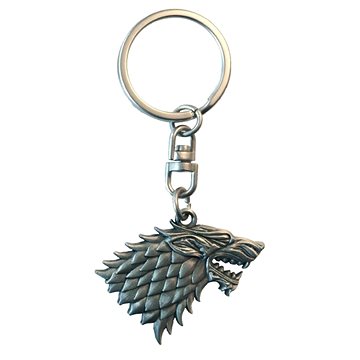 Game of Thrones / Hra o trůny - Stark 3D (kov) - klíčenka (M00035)
