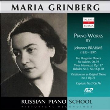 Grinberg Maria: M. Grinberg - Brahms: Five Hungarian Dances / Six Waltzes, Op. 39 - CD (RCD13011)