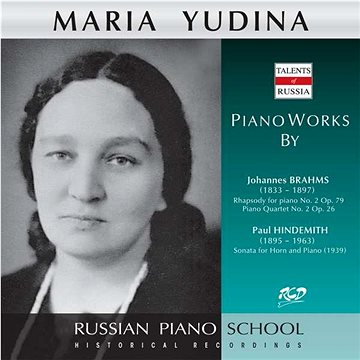 Yudina Maria: Plays Piano Works by Brahms and Hindemith - CD (RCD16376)