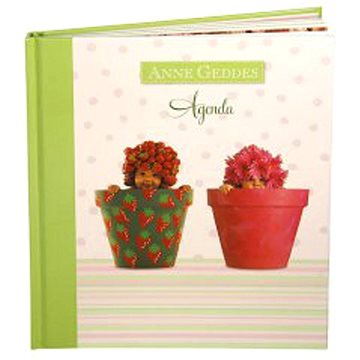 Diář Anne Geddes: Zelený s motivem květináčů (9781921652066)