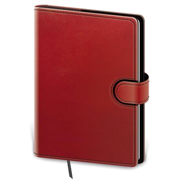 Zápisník Flip L linkovaný červeno/černý (8595230646576)