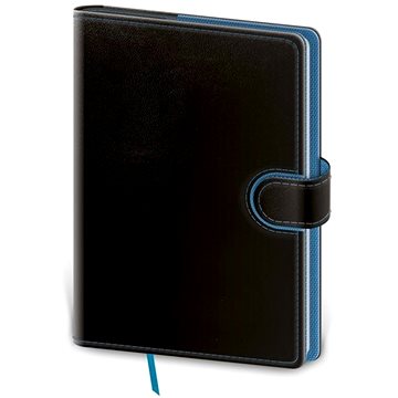 Zápisník Flip L tečkovaný černo/modrý (8595230647023)