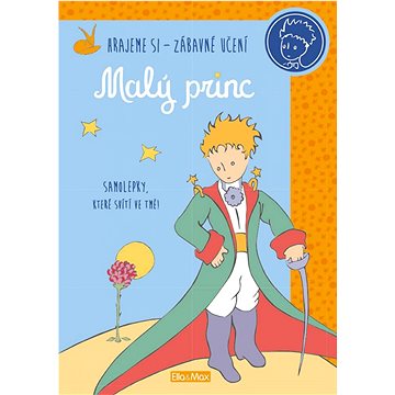 Kniha aktivit Malý princ oranžové samolepky: Hrajeme si - zábavné učení
