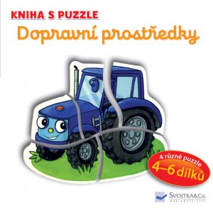 Kniha s puzzle Dopravní prostředky (978-80-256-2712-9)