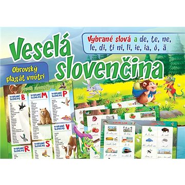 Veselá slovenčina: Vybrané slová, Obrovský plagát vnútri (978-80-8444-152-0)