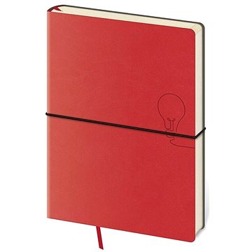 Zápisník Flexio L červený tečkovaný (8595230704030)