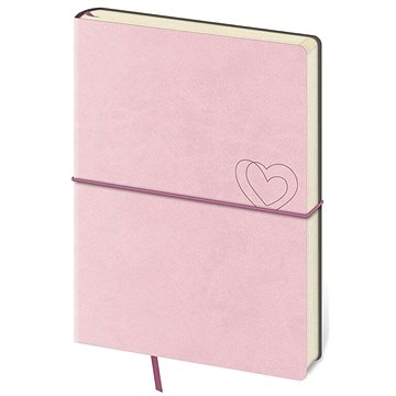 Zápisník Flexio L růžový tečkovaný (8595230704016)