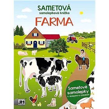Sametová samolepková knížka Farma (8595593832258)