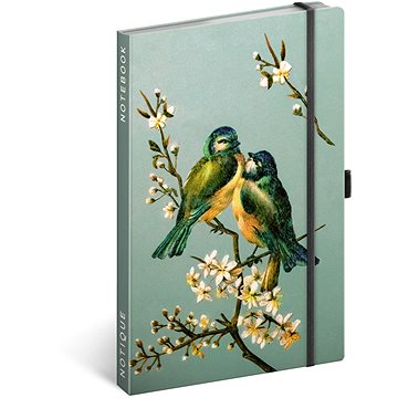 Notes Ptáci Kateřiny Winterové, linkovaný, 13 × 21 cm