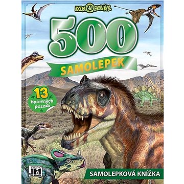 Samolepková knížka 500 Dinosauři (8595593834047)