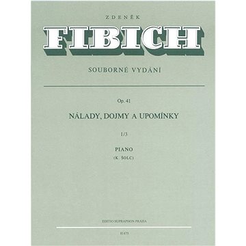 Nálady, dojmy a upomínky op. 41/III: Piano (9790260000827)