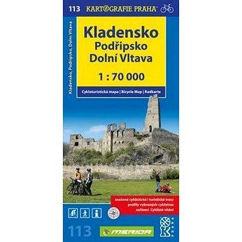 Kladensko, Podřipsko, Dolní Vltava 1: 70 0000: Cykloturistická mapa 113 (978-80-7393-237-4)