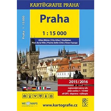 Praha 1:15 000 atlas města (978-80-7393-407-1)