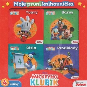 Mickeyho klubík Moje první knihovnička: Tvary, barvy, Čísla, Protiklady (978-80-252-3886-8)