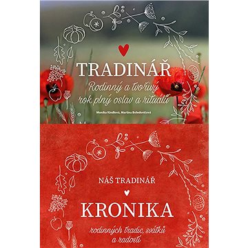 Balíček knih Tradinář a Náš Tradinář - Kronika rodinných tradic, svátků a radostí
