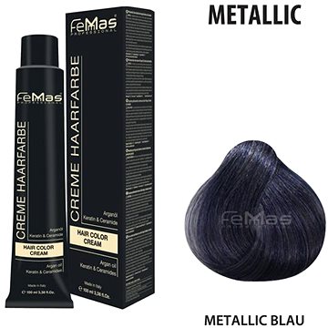 FemMas Barva na vlasy Metallic modrá (4260450266418)