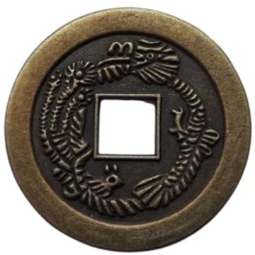 FENGSHUIHARMONY Mince drak a fénix pro štěstí a prosperitu (0000000141)