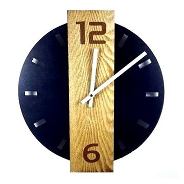 Azar Designové nástěnné hodiny bambus 40 cm (22659)