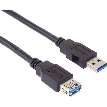 PremiumCord USB 3.0 prodlužovací A-A černý 5m (ku3paa5bk)