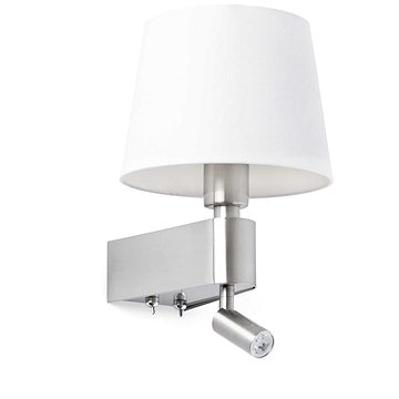 FARO 29976 - LED Nástěnná lampa ROOM 1xE27/15W/230V + 1xLED/3W (102293)