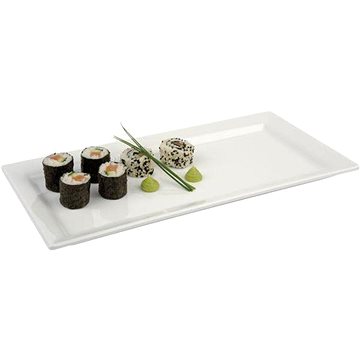 APS Servírovací tác sushi obdélník melamin 35,5x18 cm bílý (14689)