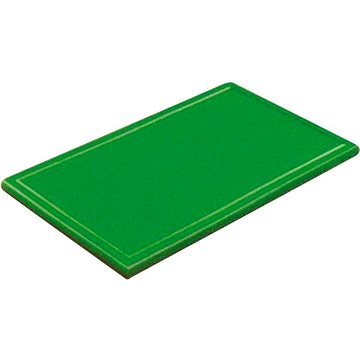 Gastro Prkénko krájecí plastové 32,5x26,5x2 cm GN 1/2, s drážkou, zelené (16671)