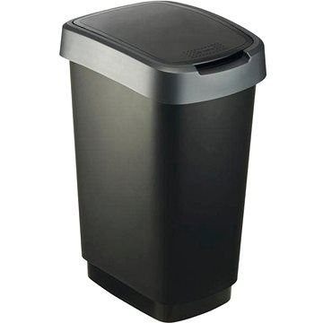 Rotho Odpadkový koš plast 25 l, černá / antracit (229975121)