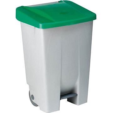 Gastro Odpadkový koš nášlapný 80 l, šedá/zelená (227703203)