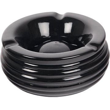Gastro Popelník venkovní do větru keramický 15 cm, černý (227798008)