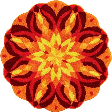 GRUND SEBEREALIZACE Mandala kruhová o 80 cm, oranžová (M3009-43210)